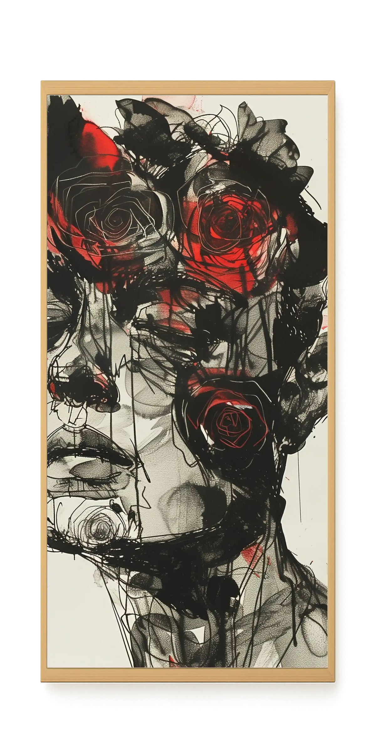 Dark Florals Canvas Print