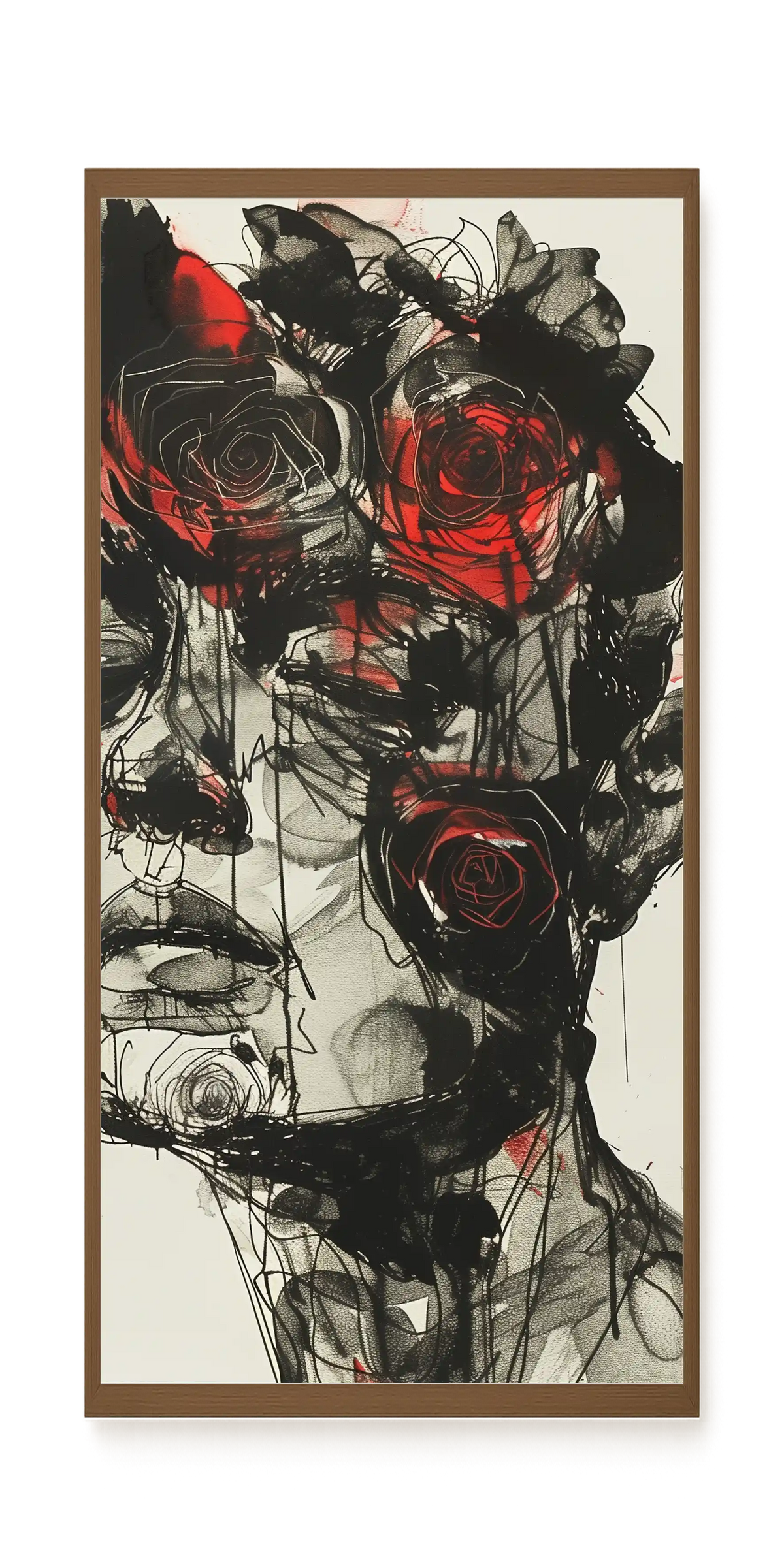 Dark Florals Canvas Print