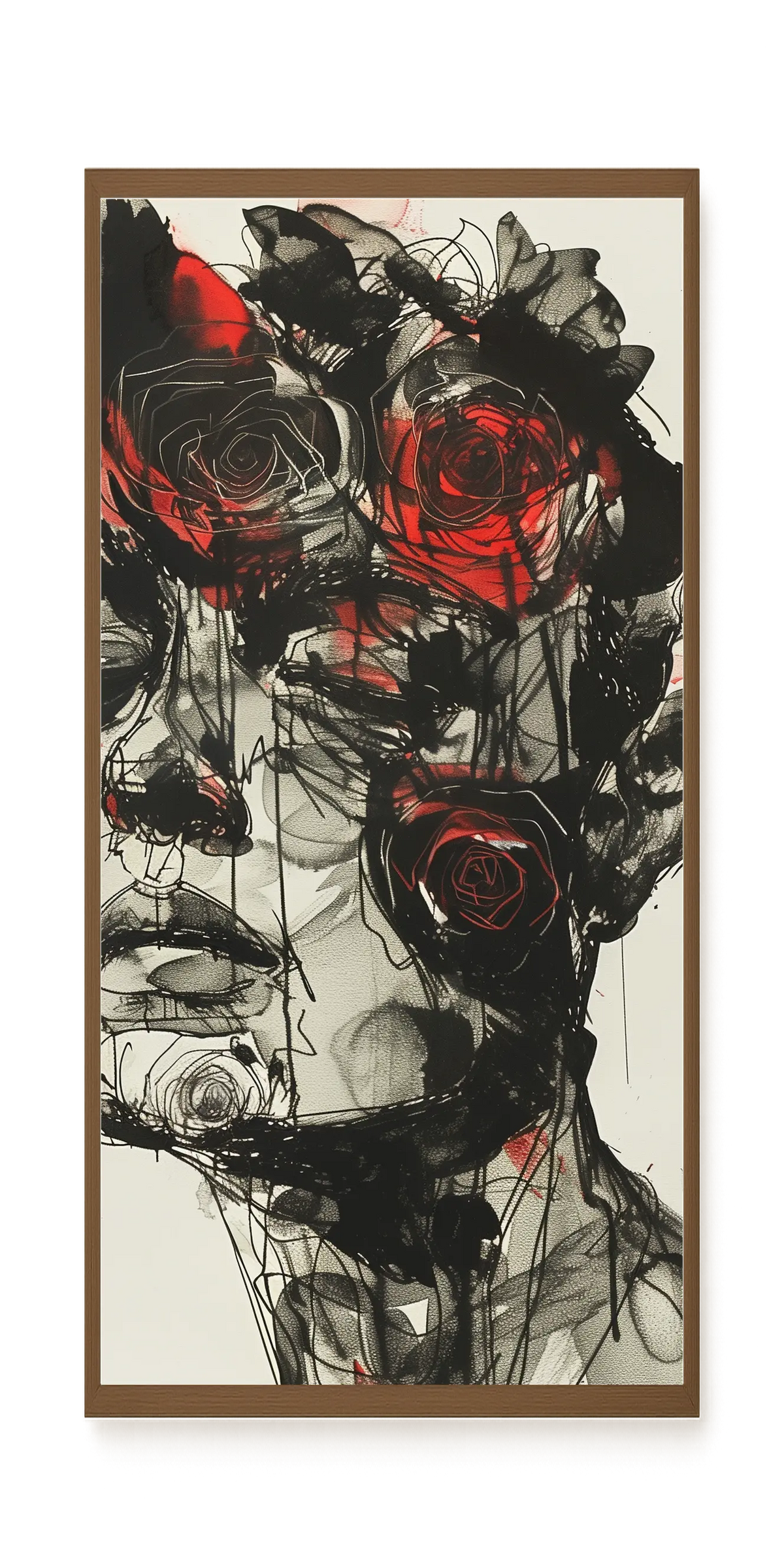 Dark Florals Canvas Print