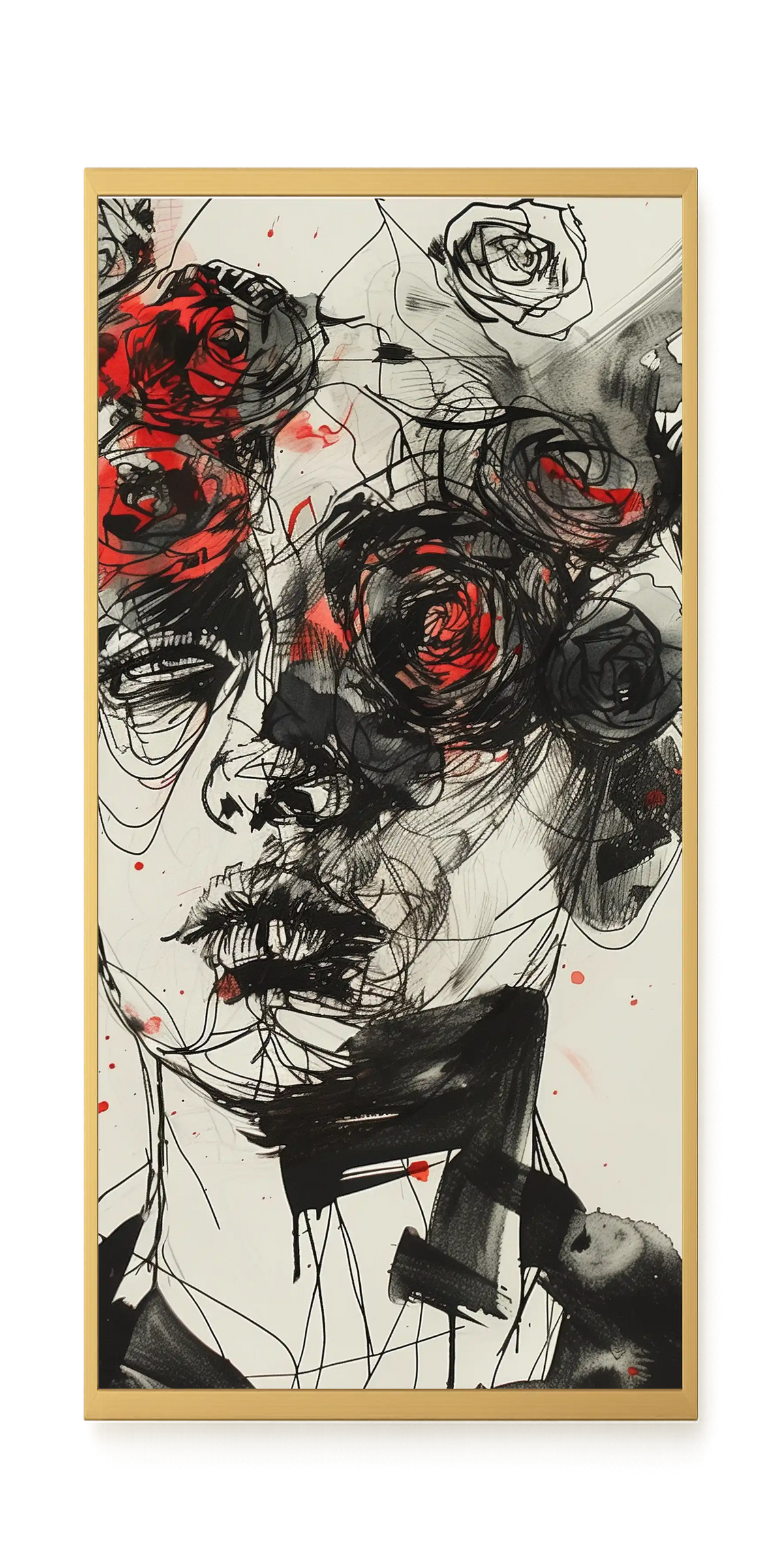 Interwoven Face Canvas Wall Art