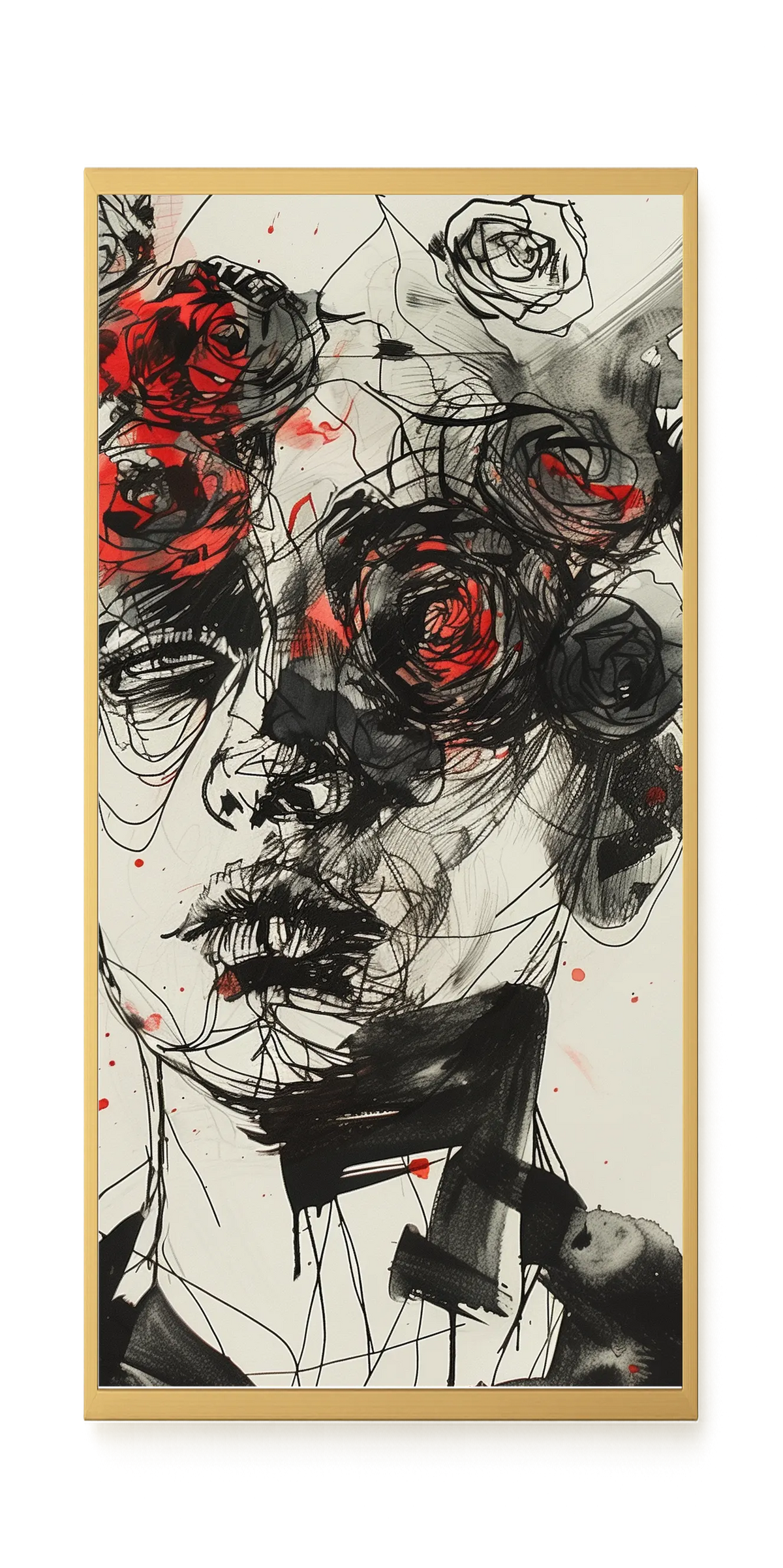 Interwoven Face Canvas Wall Art
