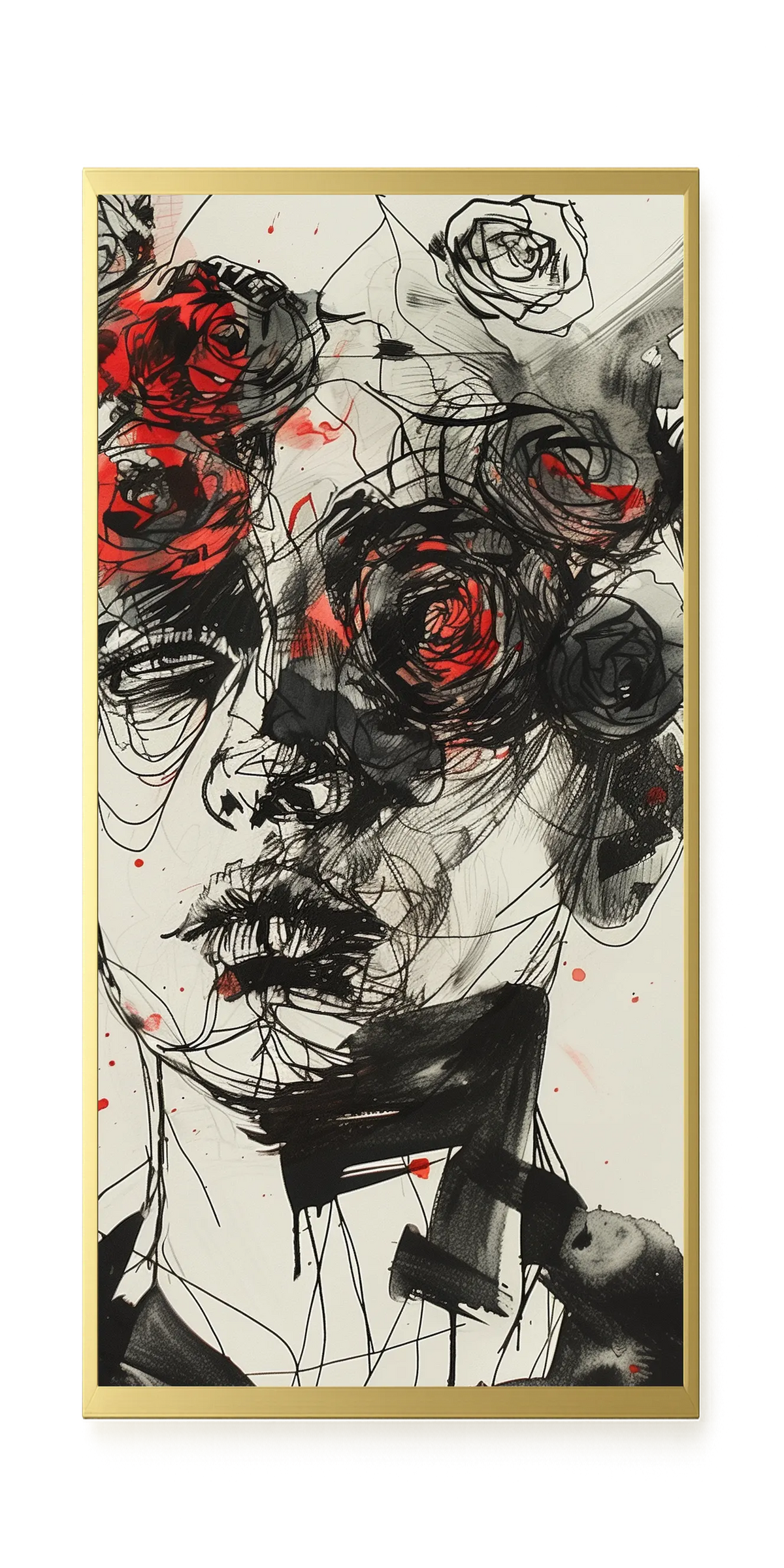 Interwoven Face Canvas Wall Art