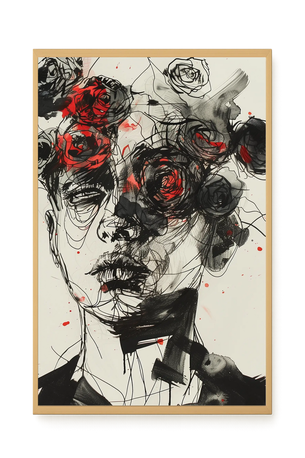 Interwoven Face Canvas Wall Art