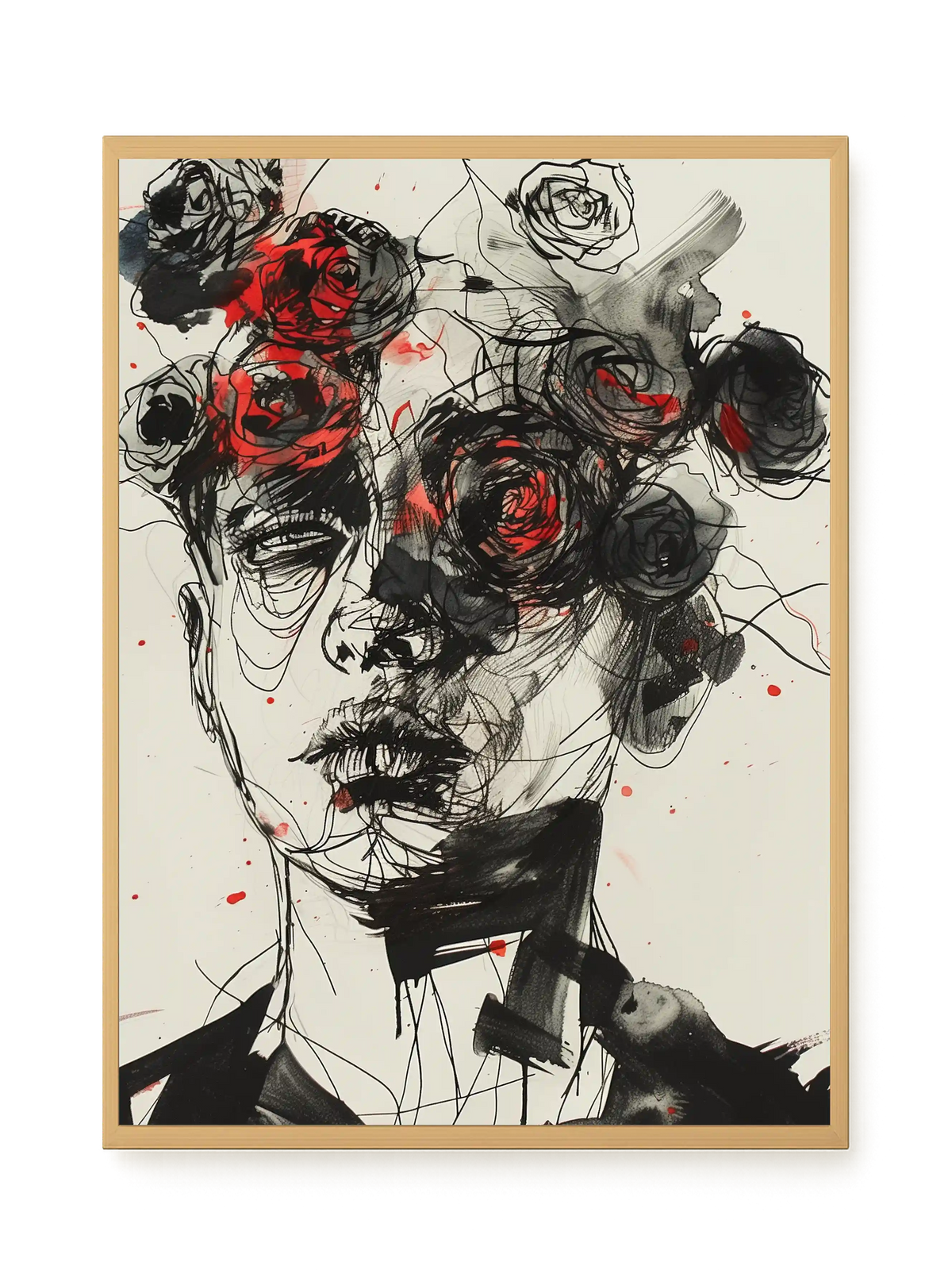 Interwoven Face Canvas Wall Art