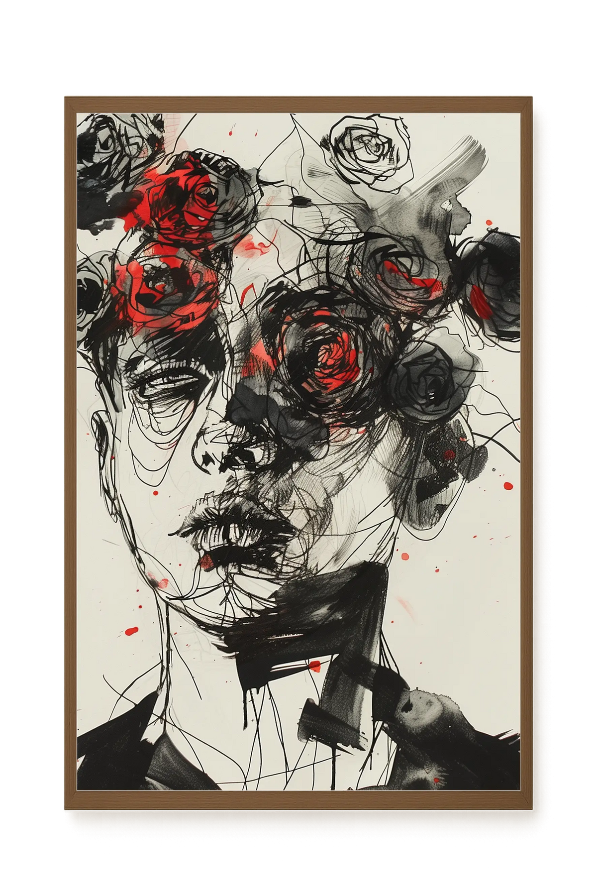 Interwoven Face Canvas Wall Art