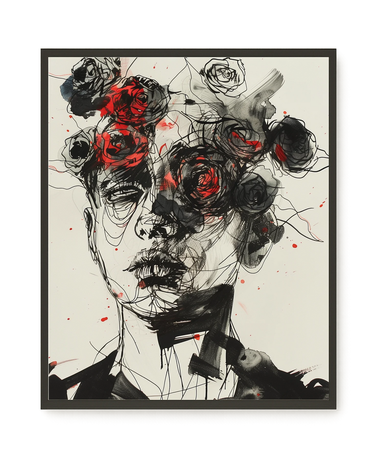 Interwoven Face Canvas Wall Art