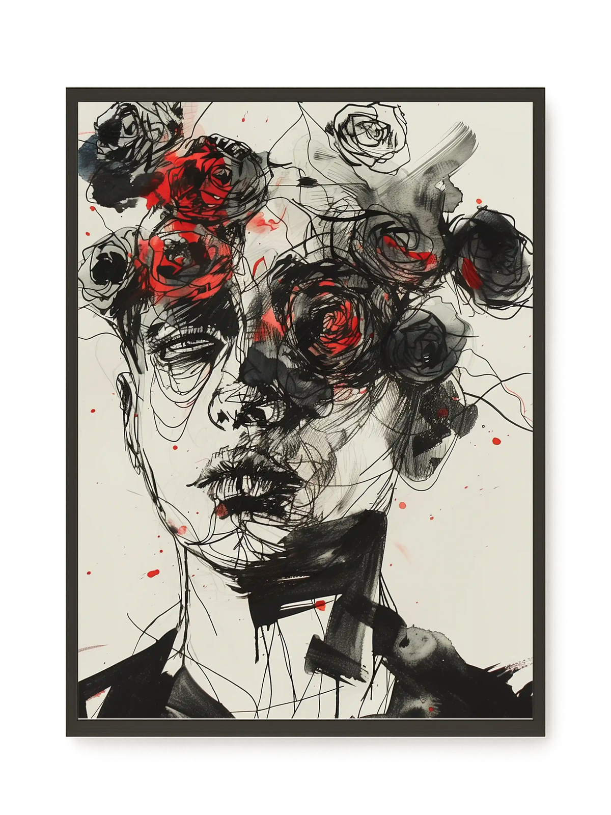 Interwoven Face Canvas Wall Art