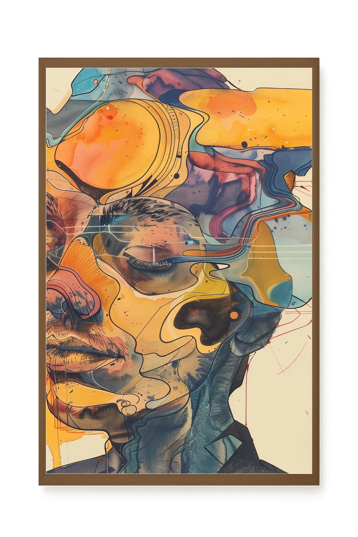 Layered Consciousness Canvas Print