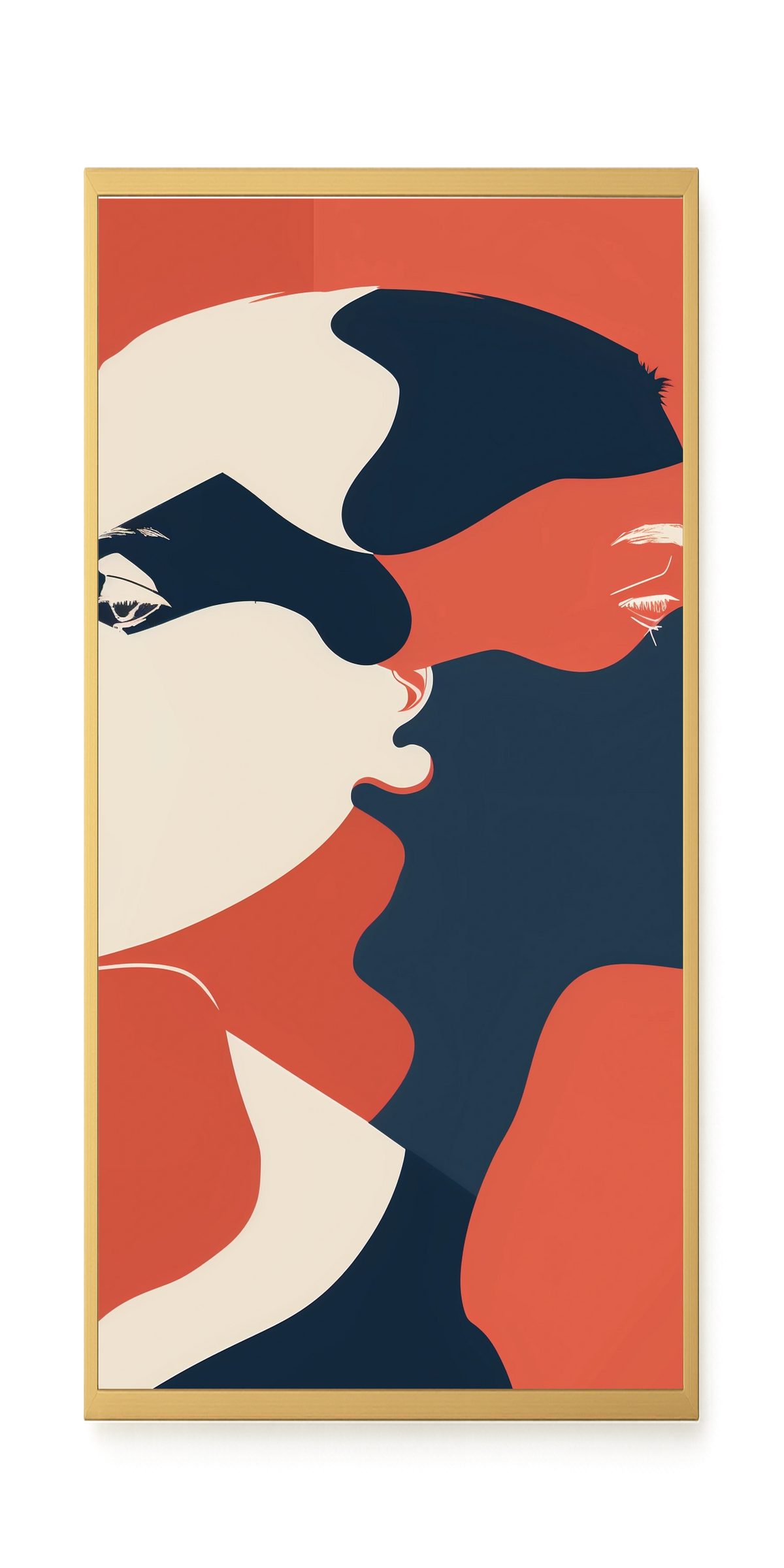 Dialogue of Shapes Canvas Print