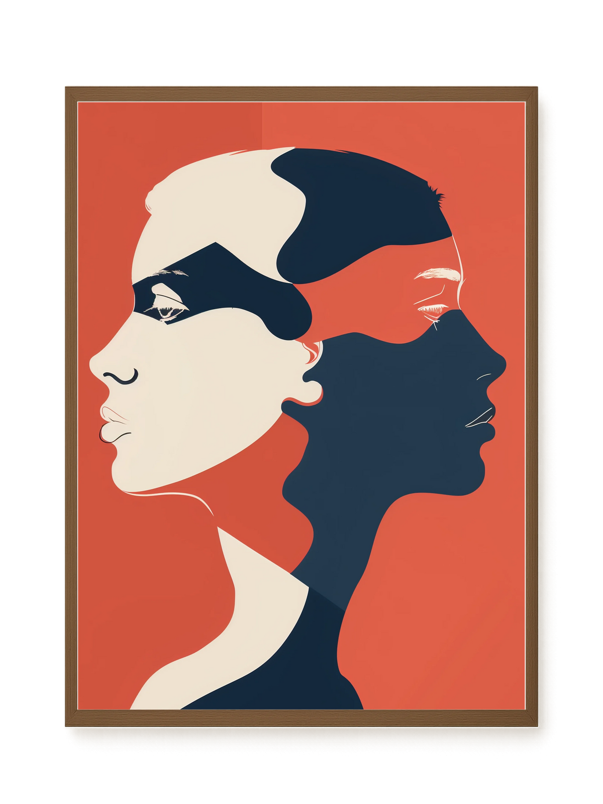 Dialogue of Shapes Canvas Print