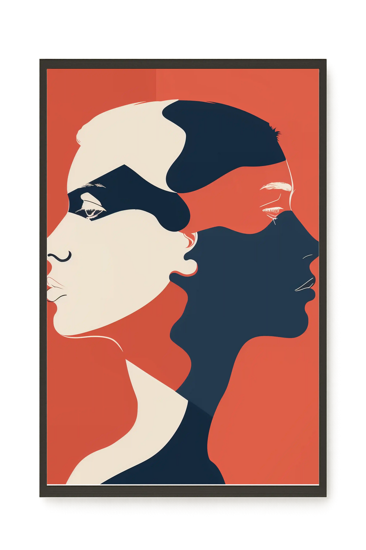 Dialogue of Shapes Canvas Print