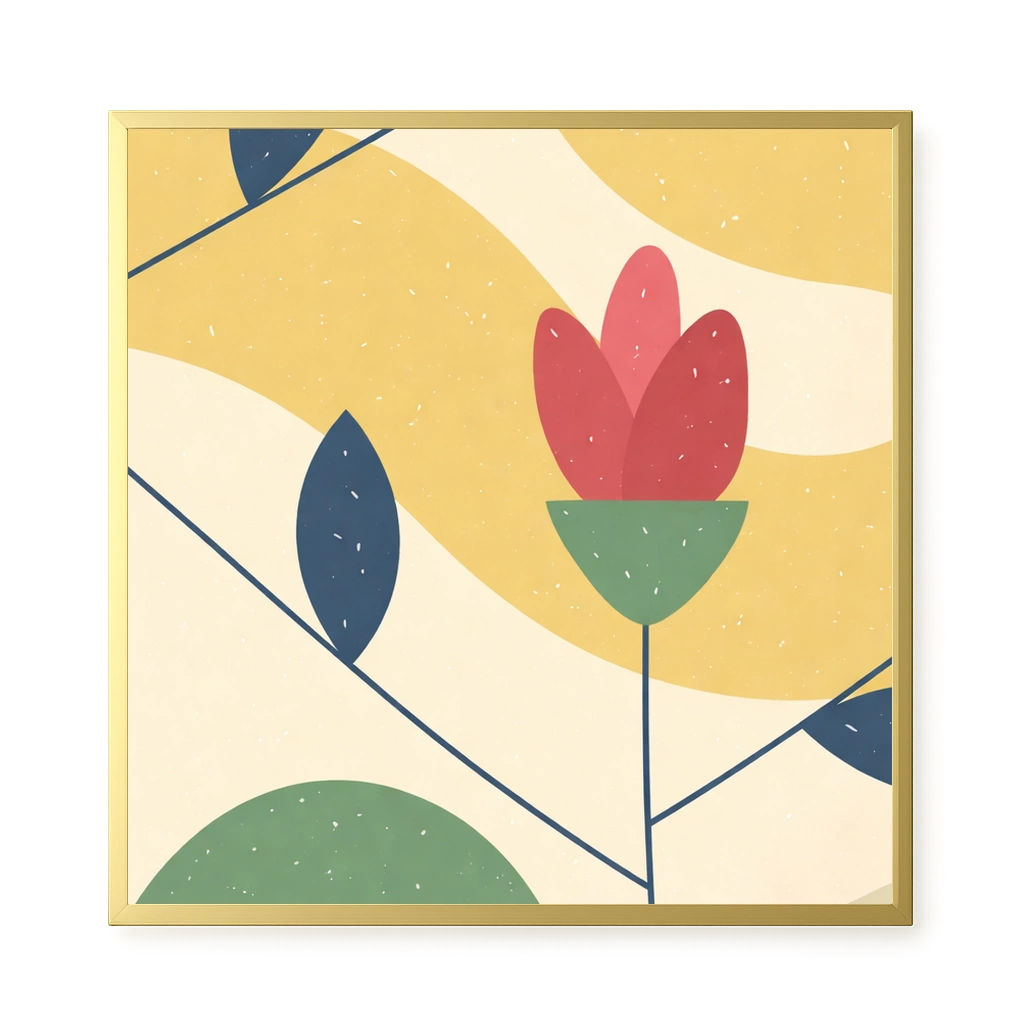 Abstract Flower Canvas Print