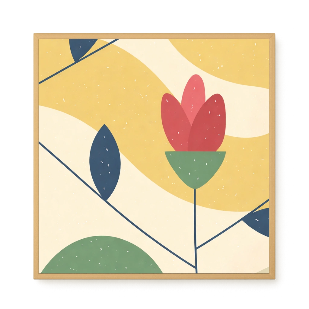 Abstract Flower Canvas Print