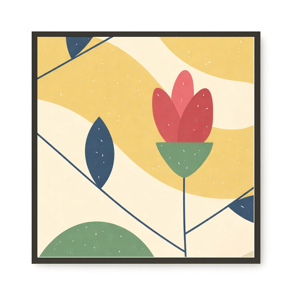 Abstract Flower Canvas Print