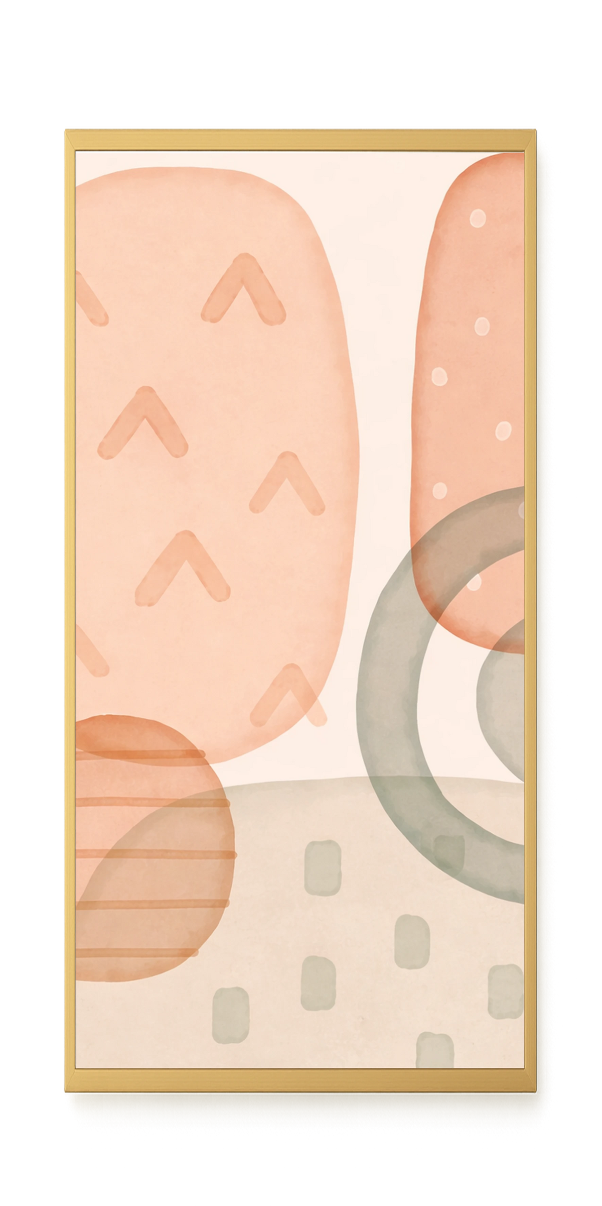 Calm Earth Shapes Canvas Wall Art