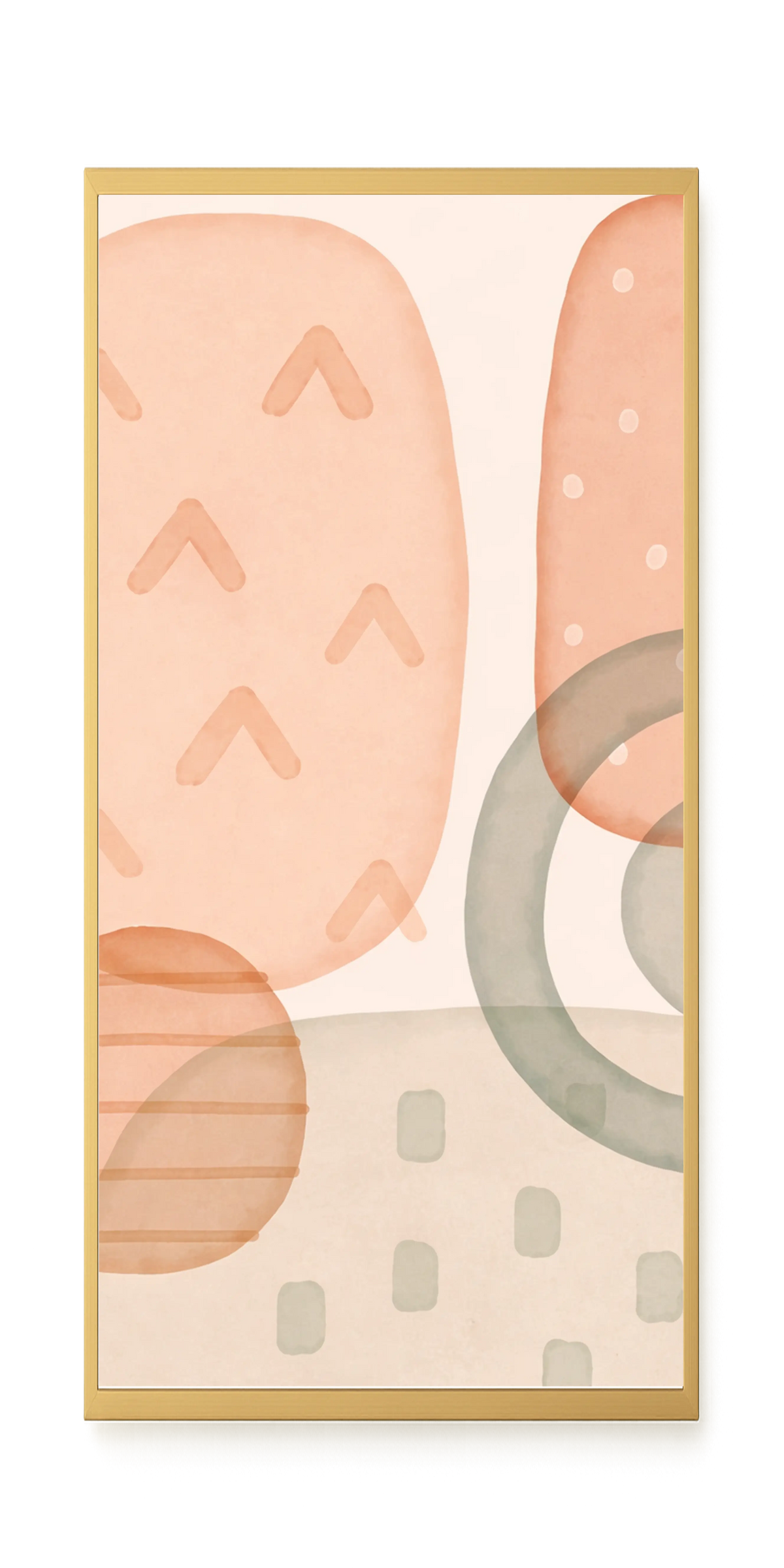 Calm Earth Shapes Canvas Wall Art