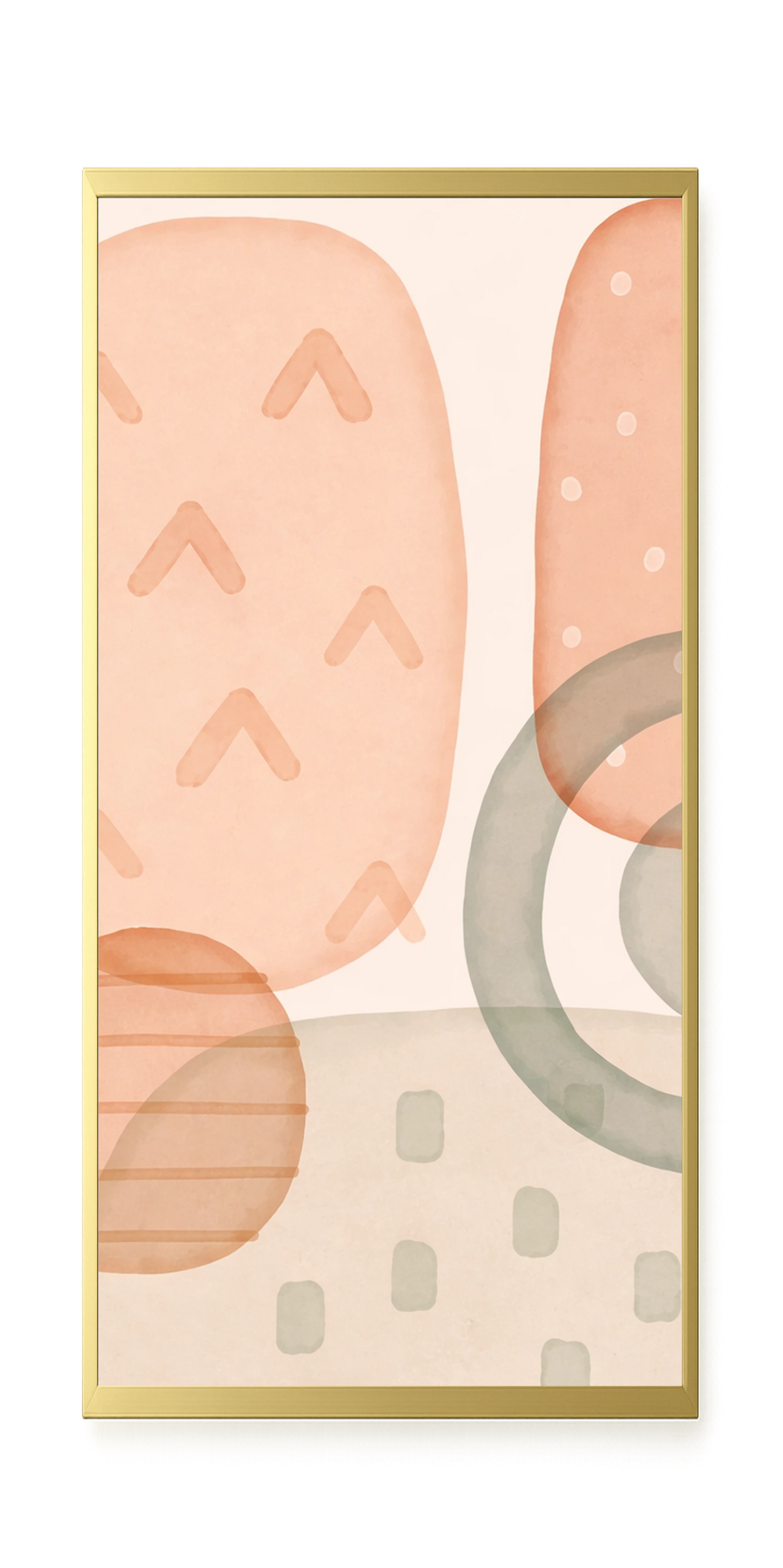 Calm Earth Shapes Canvas Wall Art