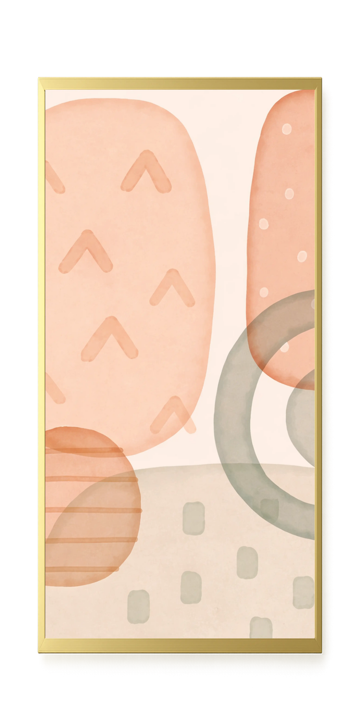 Calm Earth Shapes Canvas Wall Art