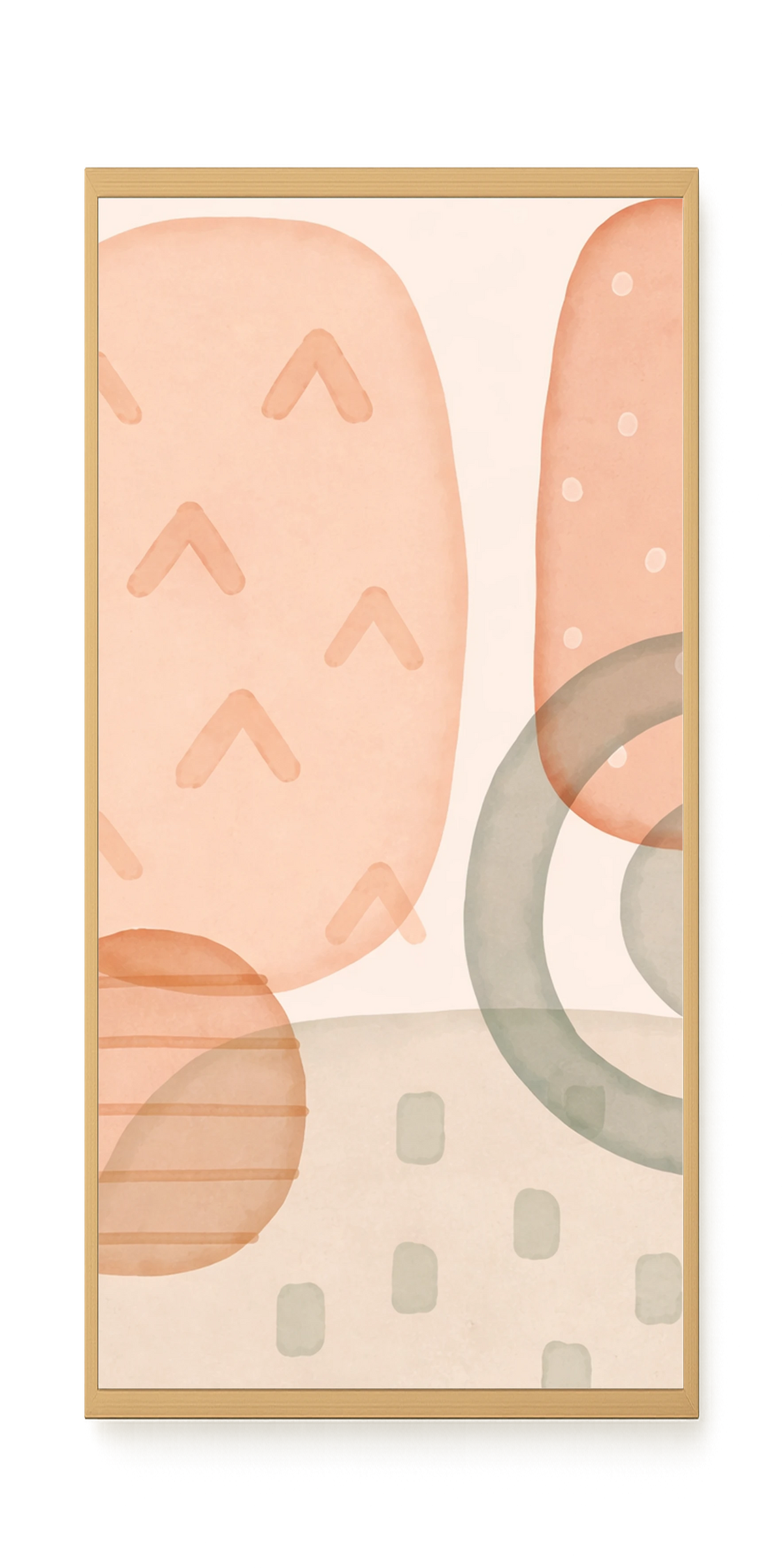 Calm Earth Shapes Canvas Wall Art