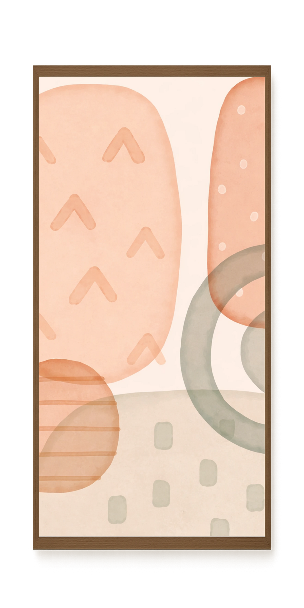 Calm Earth Shapes Canvas Wall Art