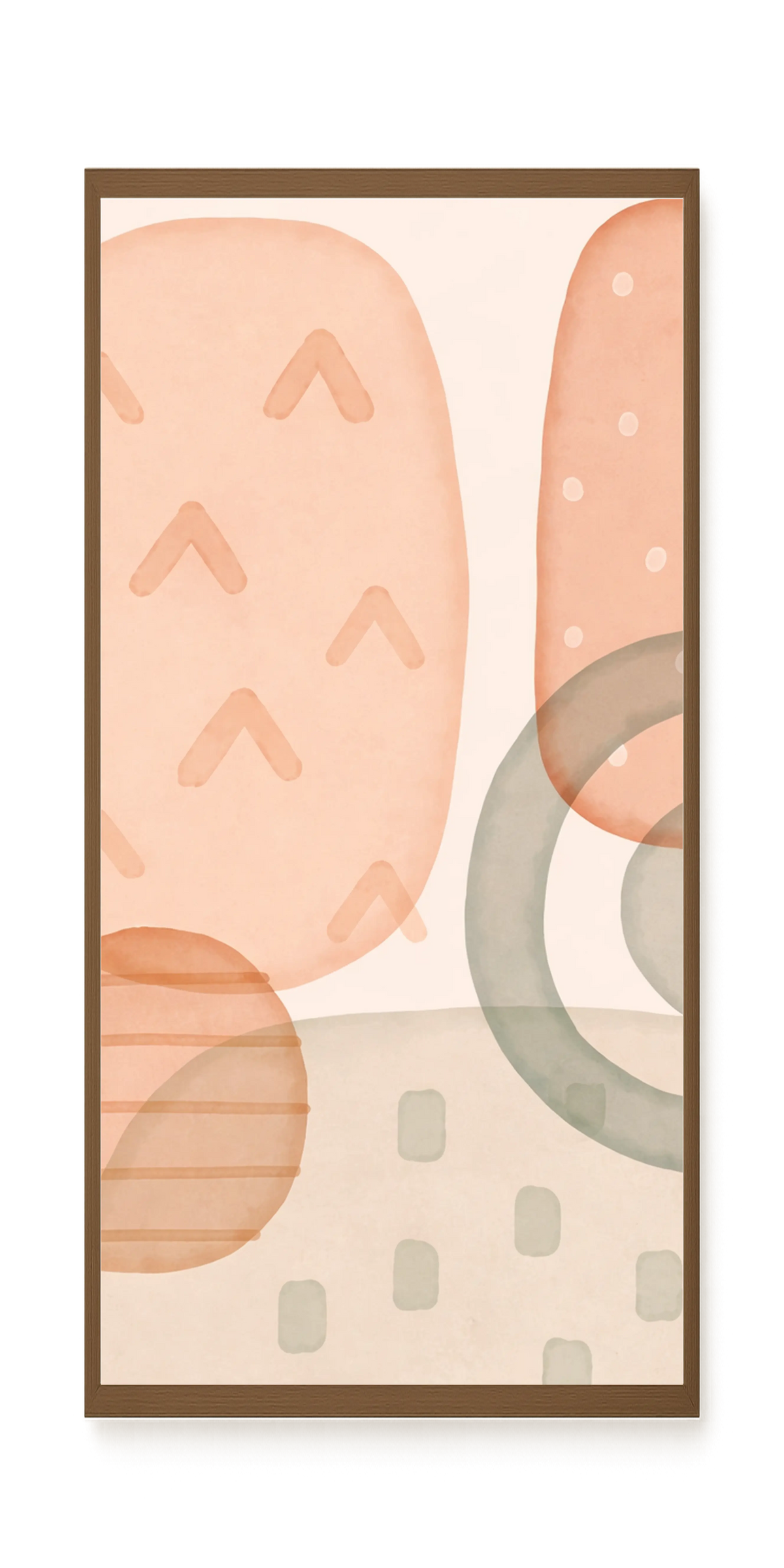 Calm Earth Shapes Canvas Wall Art