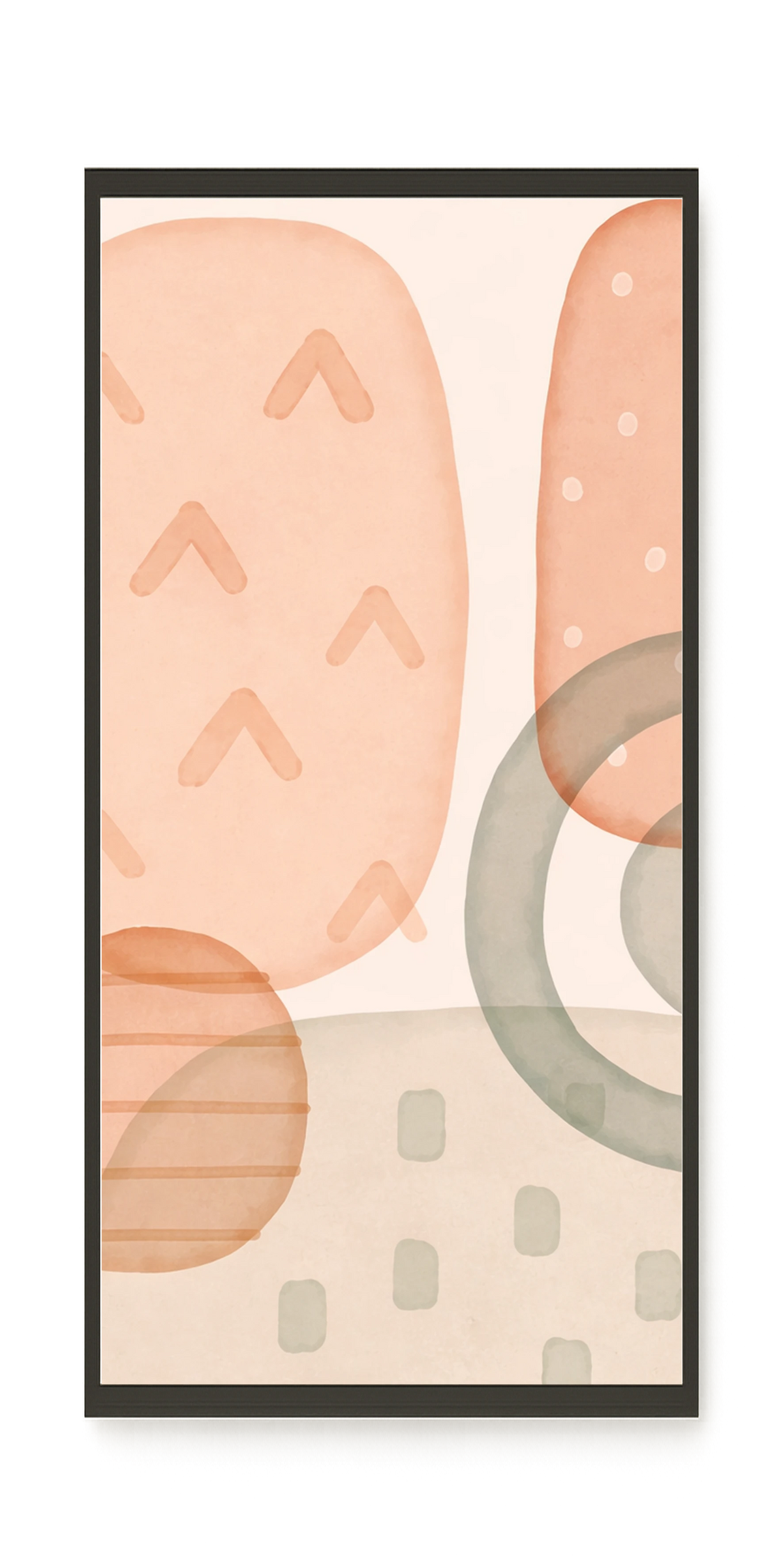 Calm Earth Shapes Canvas Wall Art