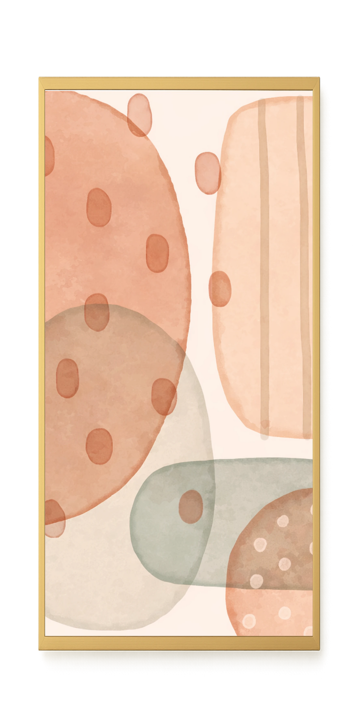 Calm Organic Layers Canvas Print