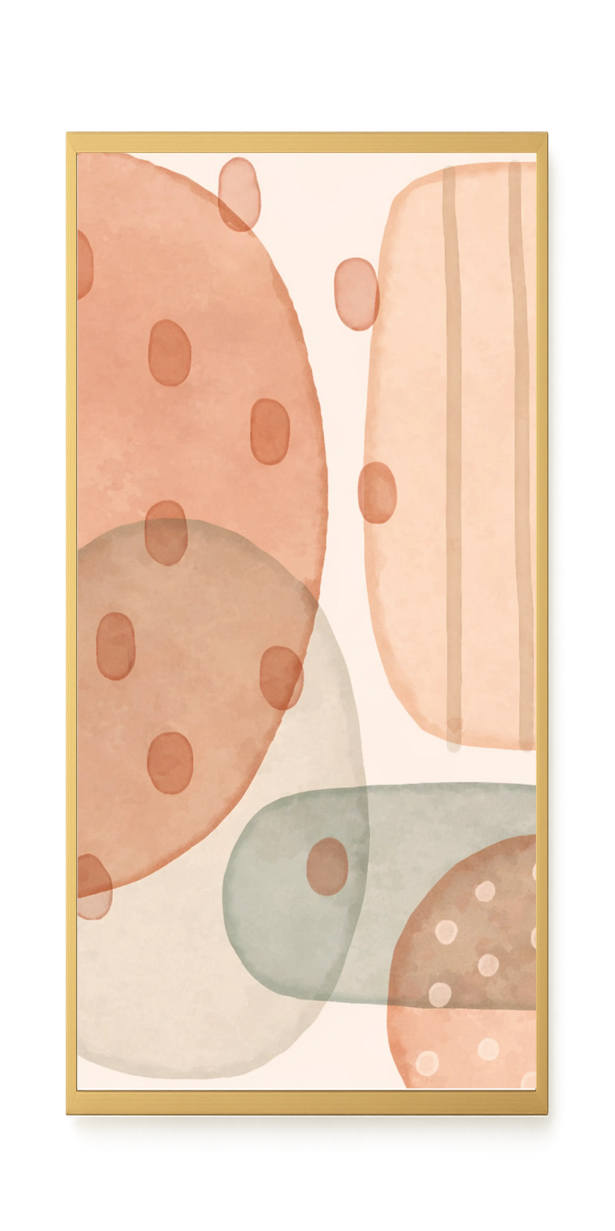 Calm Organic Layers Canvas Print