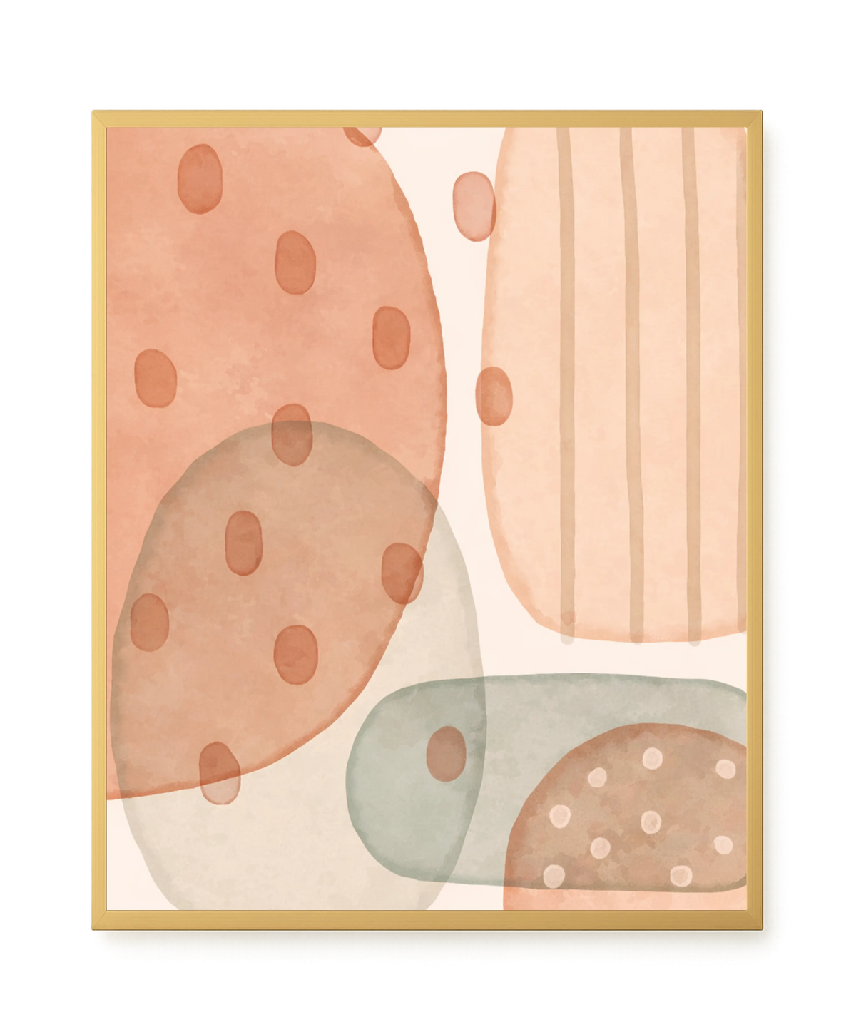 Calm Organic Layers Canvas Print