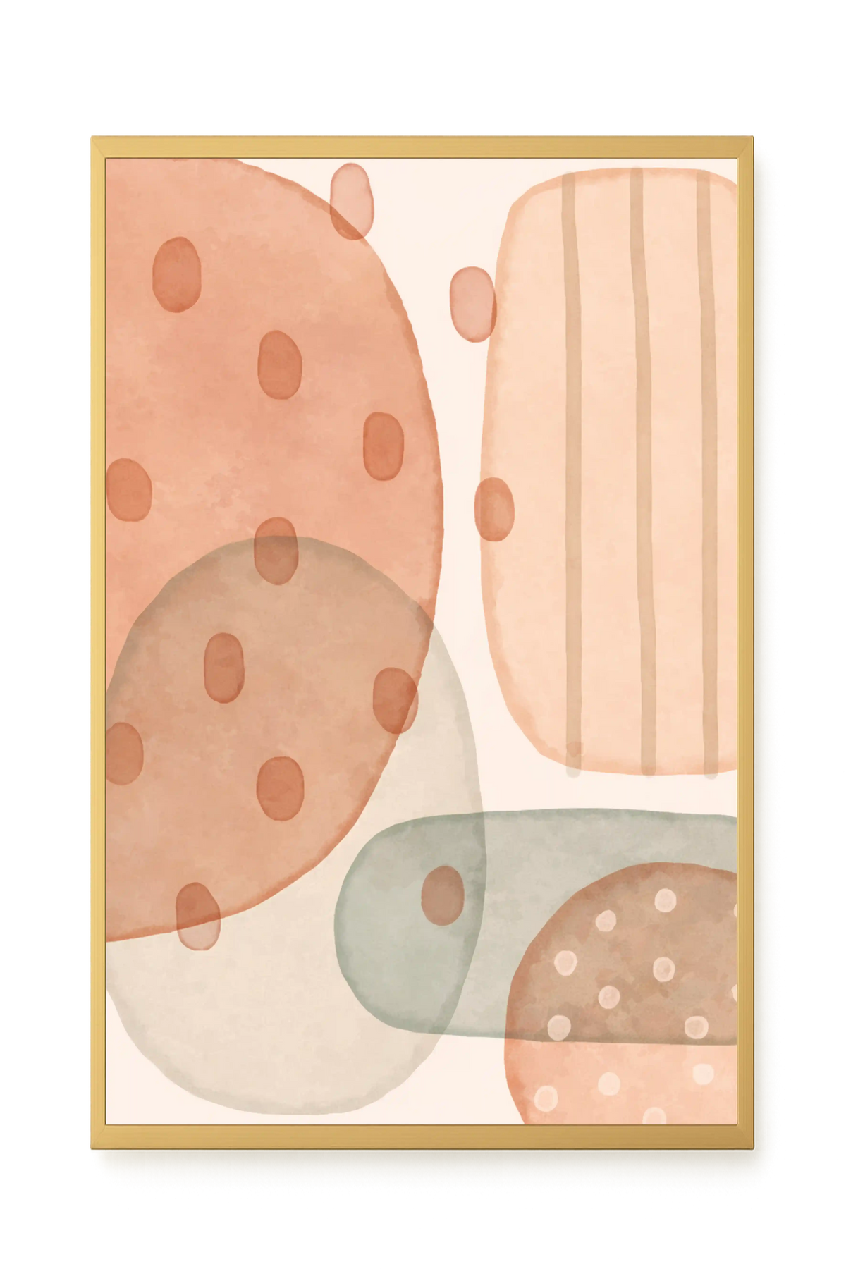 Calm Organic Layers Canvas Print