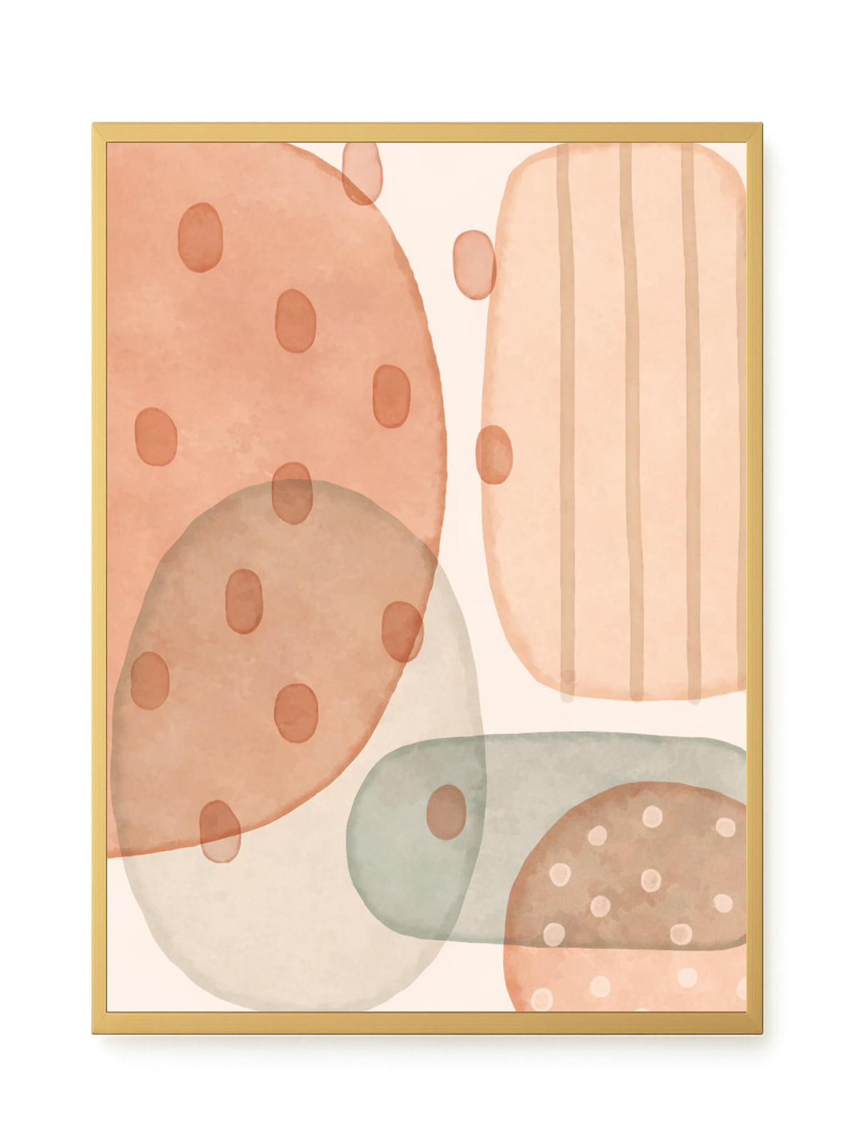 Calm Organic Layers Canvas Print