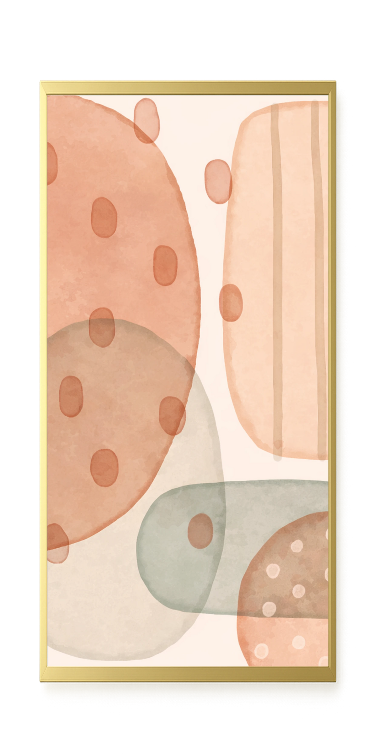 Calm Organic Layers Canvas Print