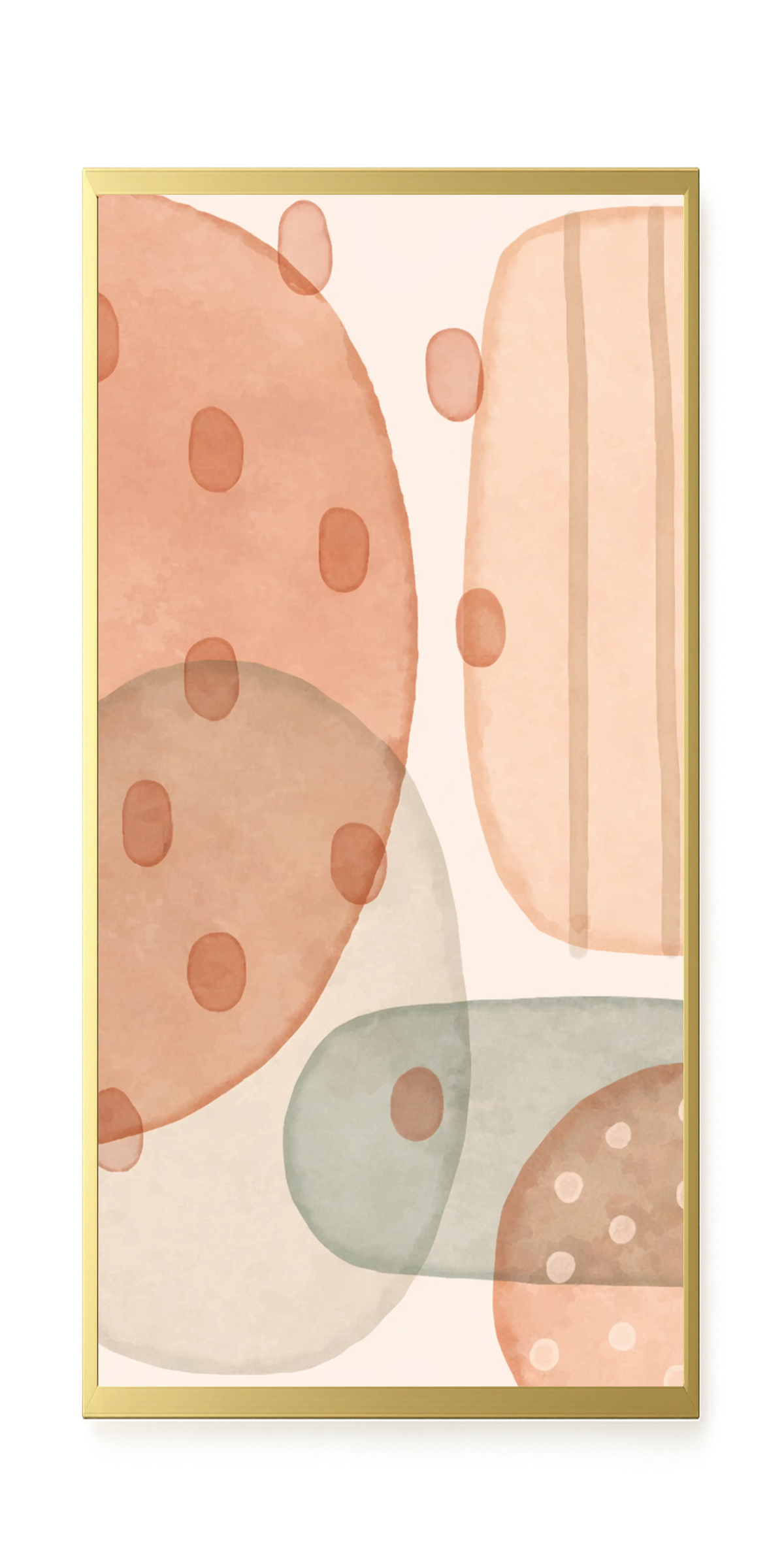 Calm Organic Layers Canvas Print