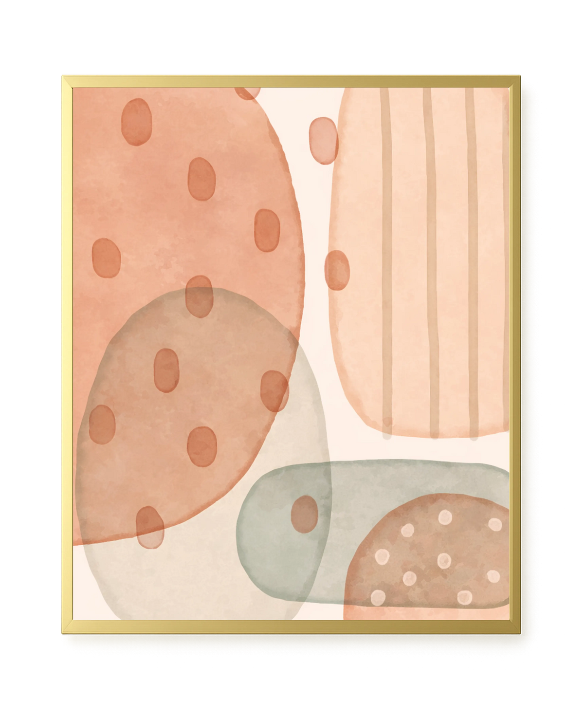 Calm Organic Layers Canvas Print