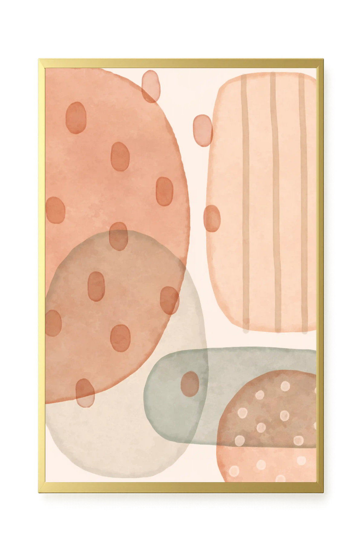Calm Organic Layers Canvas Print