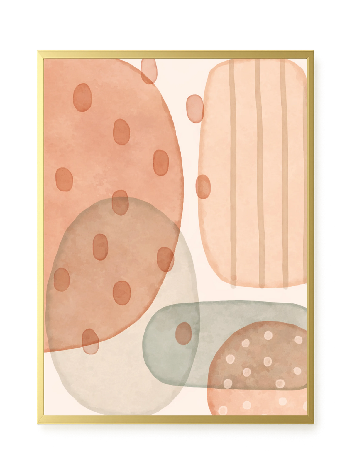 Calm Organic Layers Canvas Print