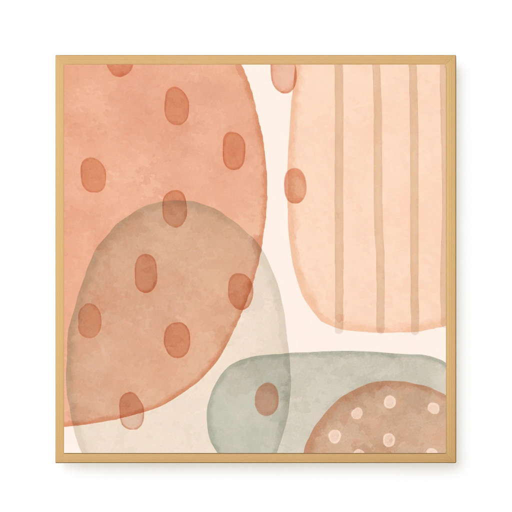 Calm Organic Layers Canvas Print