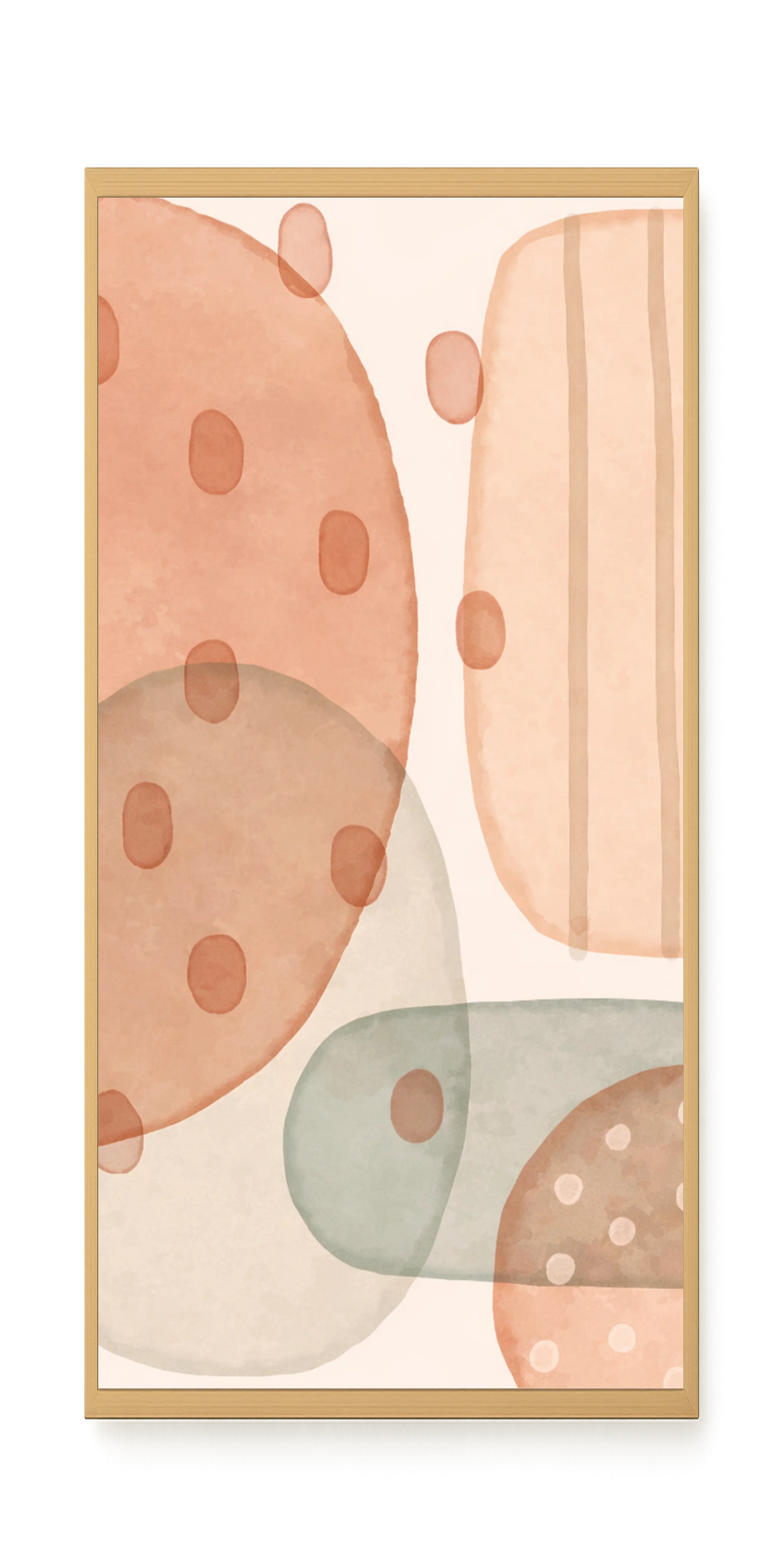 Calm Organic Layers Canvas Print