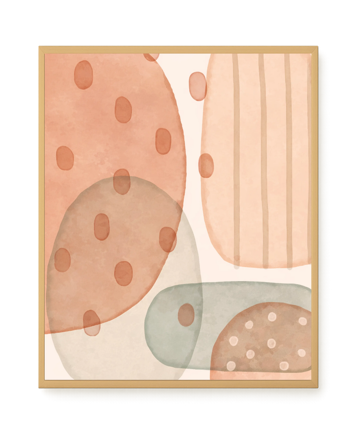 Calm Organic Layers Canvas Print