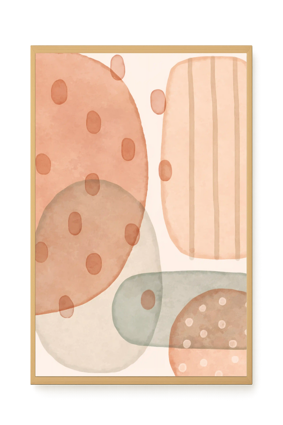 Calm Organic Layers Canvas Print