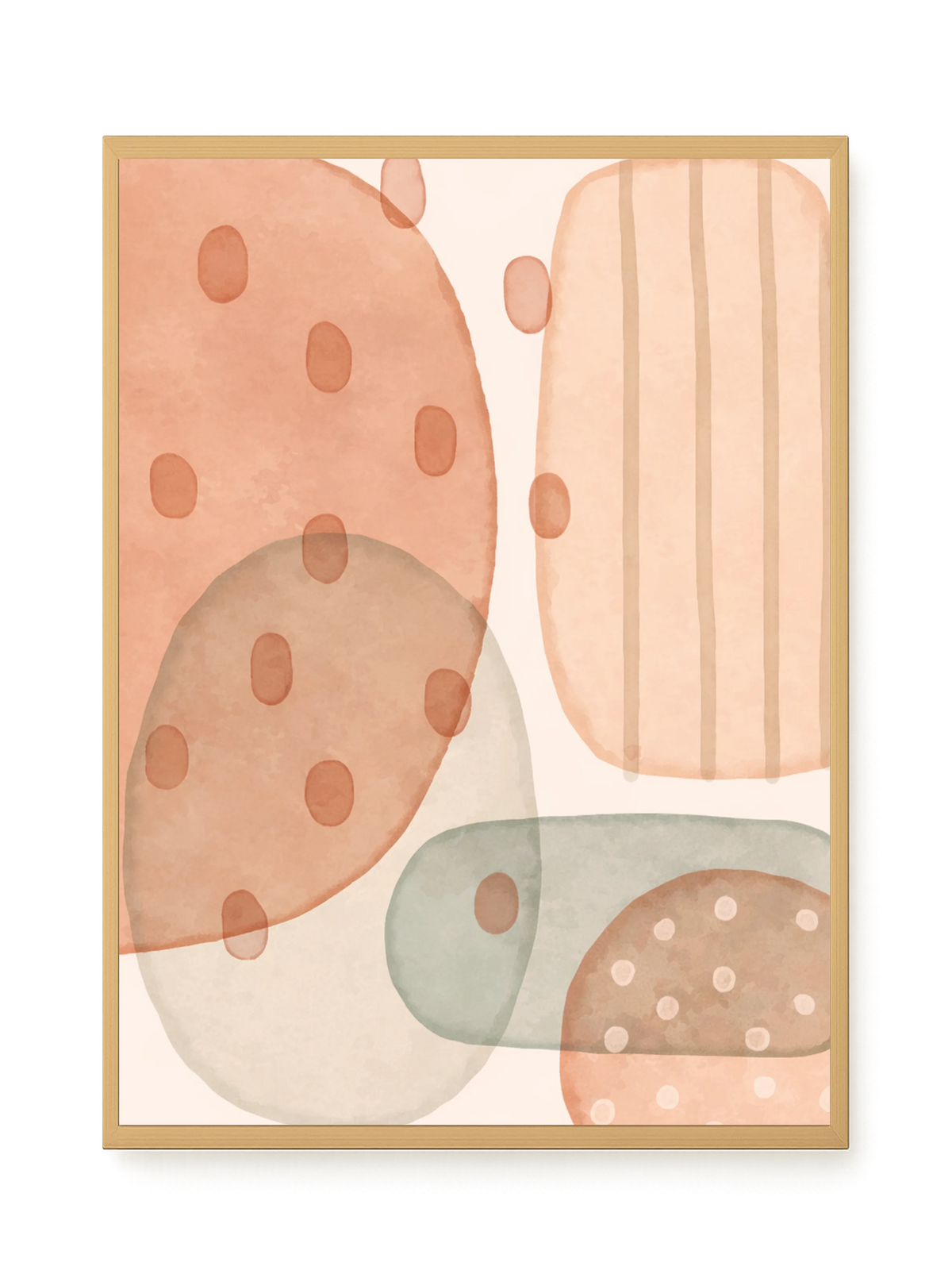 Calm Organic Layers Canvas Print