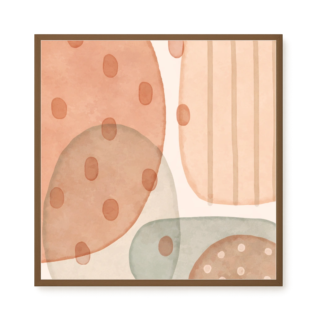 Calm Organic Layers Canvas Print