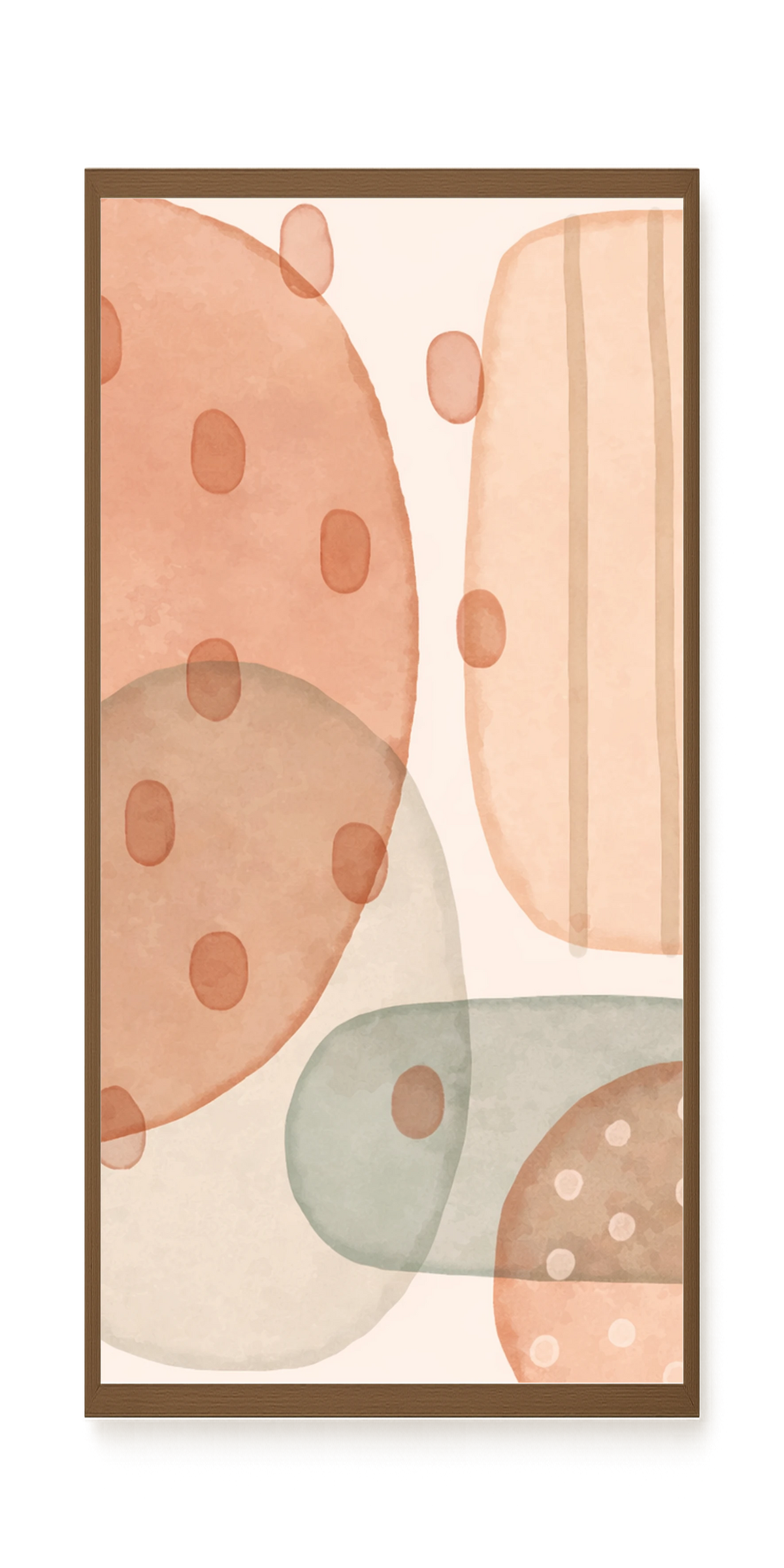 Calm Organic Layers Canvas Print