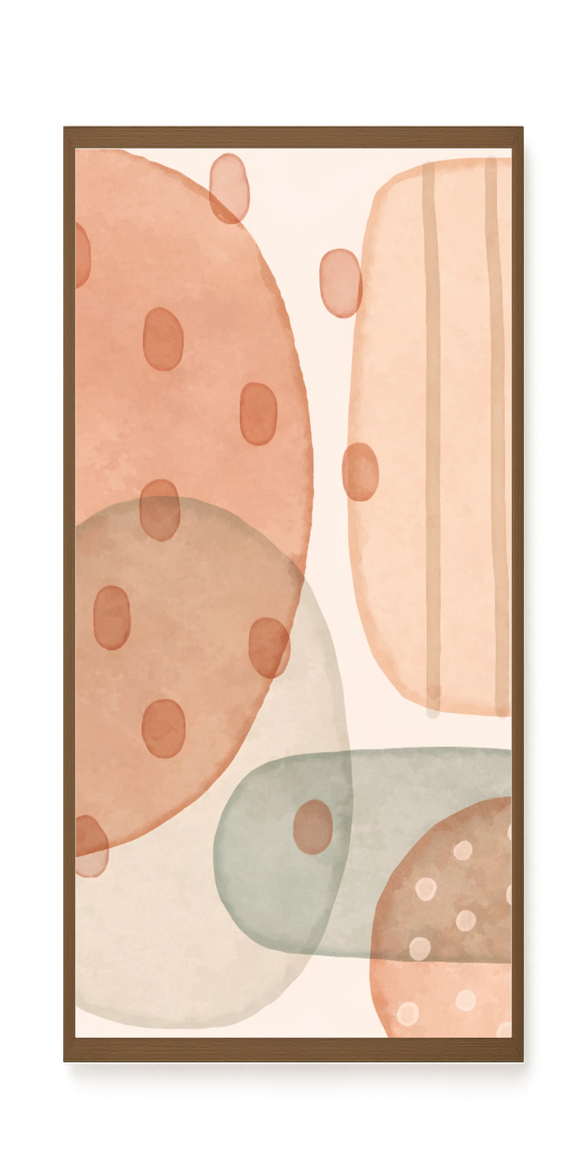 Calm Organic Layers Canvas Print