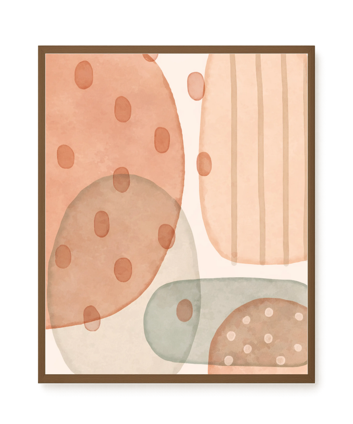 Calm Organic Layers Canvas Print