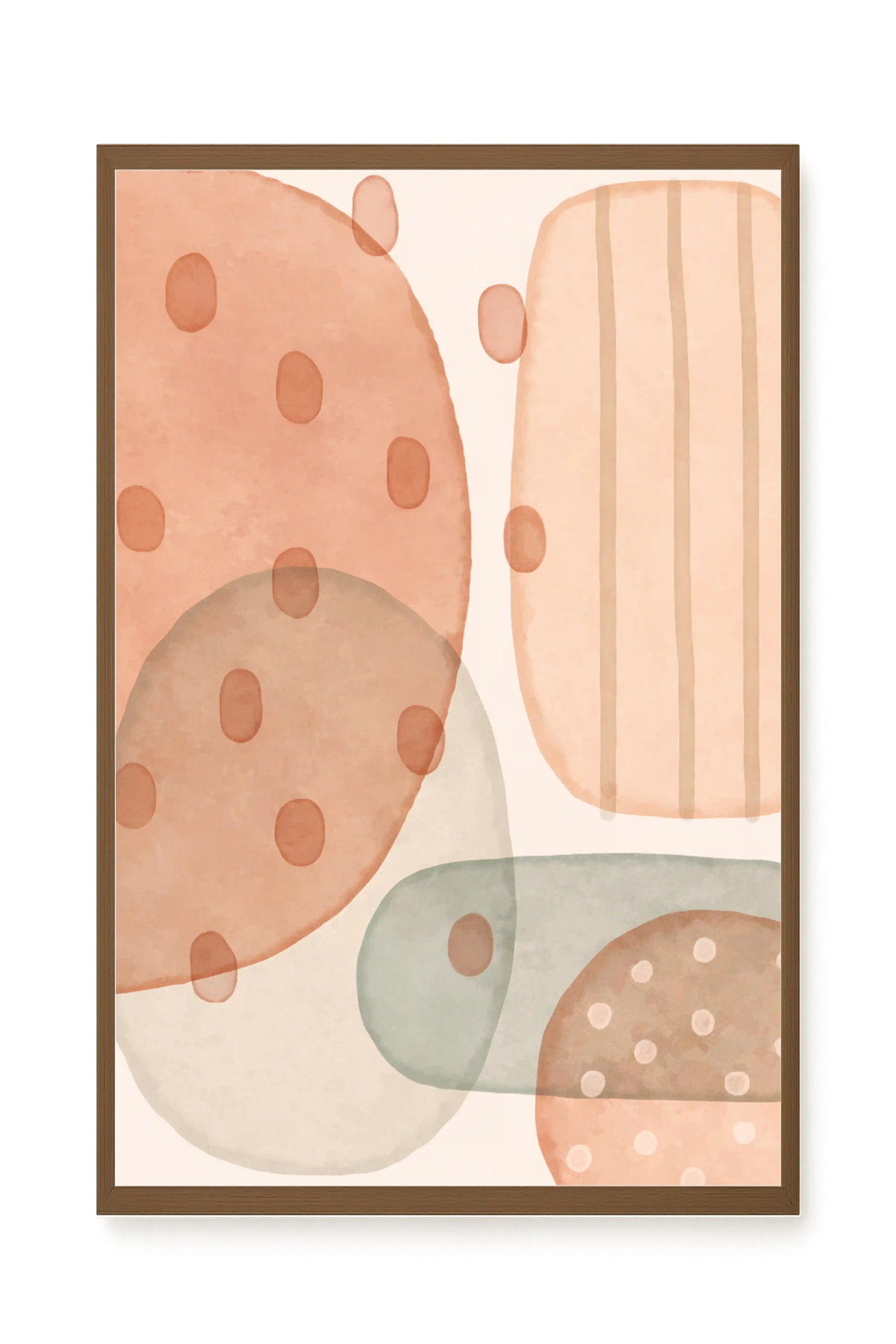 Calm Organic Layers Canvas Print