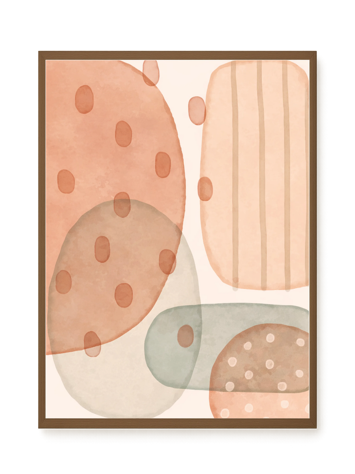 Calm Organic Layers Canvas Print