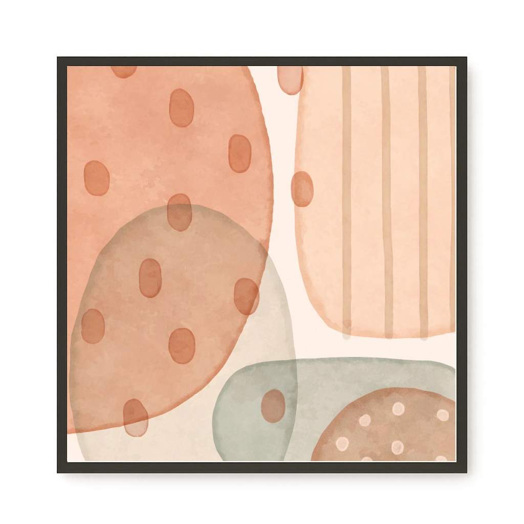 Calm Organic Layers Canvas Print
