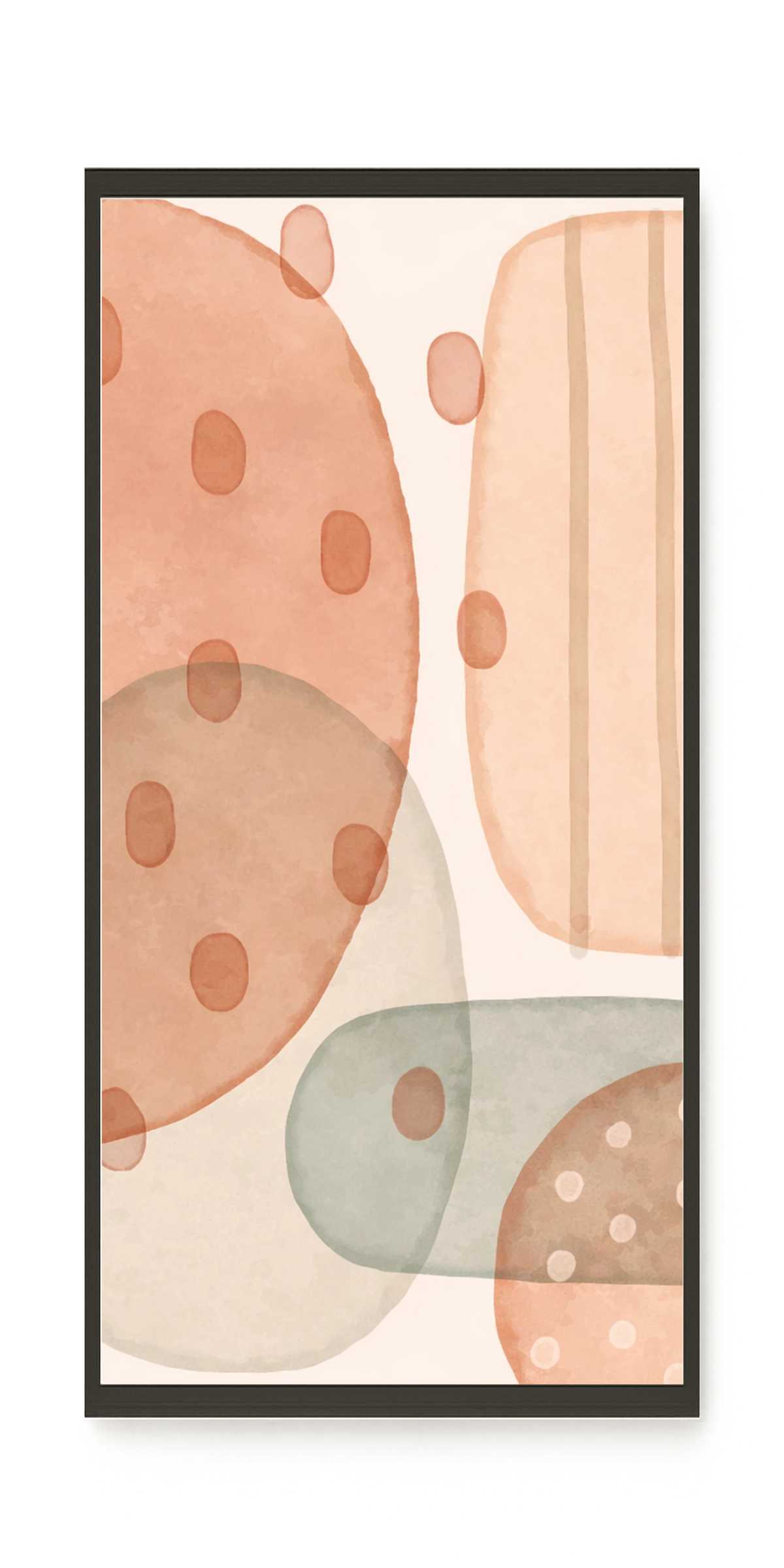 Calm Organic Layers Canvas Print
