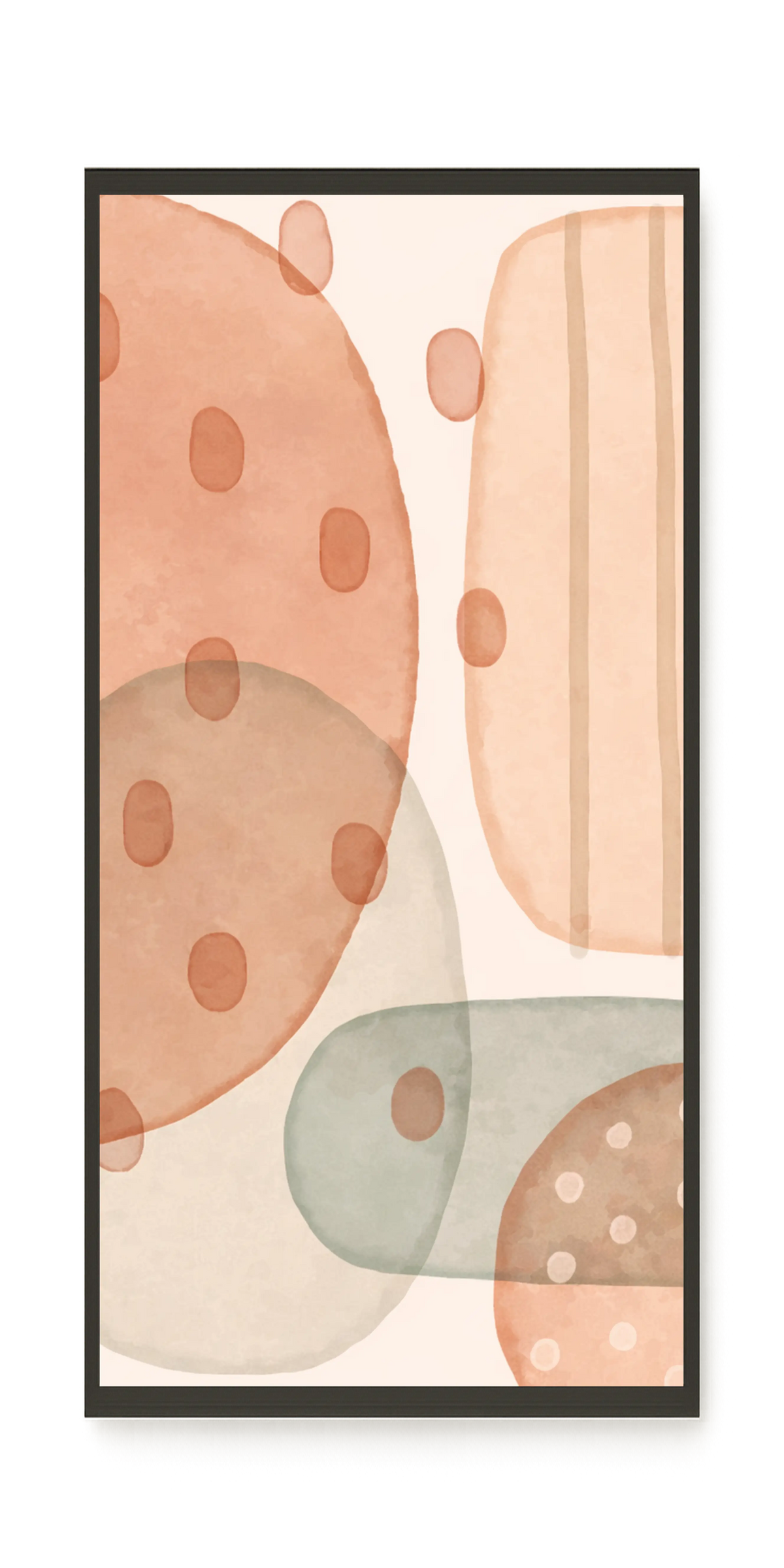 Calm Organic Layers Canvas Print